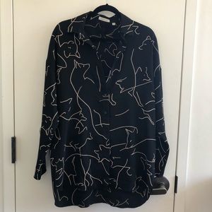 Aritzia Babaton printed women’s shirt